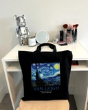 Екошопер Bookopt VAN GOGH - Зоряна ніч. Чорний (ВК4062). Изображение №4
