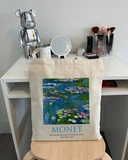 Екошопер Bookopt MONET - Водяні лілії. Бежевий (ВК4063). Изображение №4