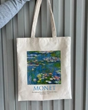 Екошопер Bookopt MONET - Водяні лілії. Бежевий (ВК4063). Изображение №5