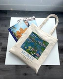 Екошопер Bookopt MONET - Водяні лілії. Бежевий (ВК4063). Изображение №8