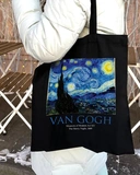 Екошопер Bookopt VAN GOGH - Зоряна ніч. Чорний (ВК4062). Изображение №9