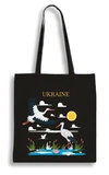 Екошопер BookOpt Ukraine Журавлі Символ щастя чорний (ВК4065). Изображение №2