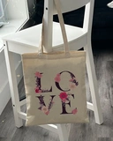 Екошопер Bookopt ВК4072 LOVE (квіти), бежевий. Изображение №6