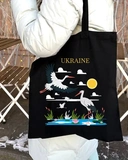 Екошопер BookOpt Ukraine Журавлі Символ щастя чорний (ВК4065). Изображение №9