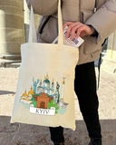 Екошопер BookOpt BK4070 Київські пейзажі, бежевий. Изображение №9