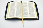 Біблія сучасний переклад 10563 Синя (виноград) (замок, замінник шкіри). Зображення №1