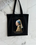 Екошопер BookOpt BK4074 VERMEER Дівчина з перловою сережкою, чорний. Изображение №5