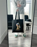 Екошопер BookOpt BK4074 VERMEER Дівчина з перловою сережкою, чорний. Изображение №7