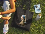 Екошопер BookOpt BK4074 VERMEER Дівчина з перловою сережкою, чорний. Изображение №10