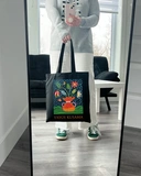 Екошопер BookOpt BK4084 YAYOI KUSAMA Квіти, чорний. Изображение №7