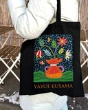 Екошопер BookOpt BK4084 YAYOI KUSAMA Квіти, чорний. Изображение №9