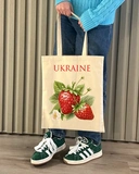 Екошопер BookOpt BK4086 Полуниця. Дивовижні ласощі, даровані природою бежевий. Изображение №3