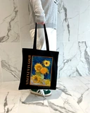 Екошопер BookOpt BK4096 Vincent Van Gogh Six Sunflowers, чорний. Изображение №3
