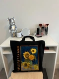 Екошопер BookOpt BK4096 Vincent Van Gogh Six Sunflowers, чорний. Изображение №4