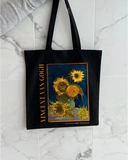 Екошопер BookOpt BK4096 Vincent Van Gogh Six Sunflowers, чорний. Изображение №5