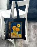 Екошопер BookOpt BK4096 Vincent Van Gogh Six Sunflowers, чорний. Изображение №6
