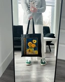 Екошопер BookOpt BK4096 Vincent Van Gogh Six Sunflowers, чорний. Изображение №7