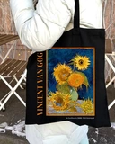 Екошопер BookOpt BK4096 Vincent Van Gogh Six Sunflowers, чорний. Изображение №9
