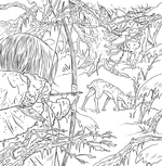 Двір шипів і троянд. Розмальовка. Зображення №3