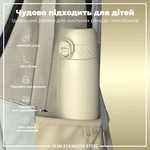 Пляшка для води металева ION8 Stainless Steel Creamy White 600 мл. Зображення №4