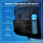 Пляшка для води металева ION8 Stainless Steel Blue 600 мл. Зображення №4