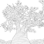 Розкішні дерева. Розмальовка. Изображение №2