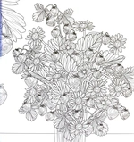 Квітучі сади. Розмальовка. Изображение №5