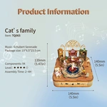 Конструктор 3D міні-будинок  Tonecheer  Cat's Family TQ065. Зображення №2