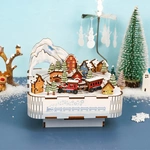 Конструктор 3D міні-будинок Tonecheer  Snow Train TQ058. Зображення №1