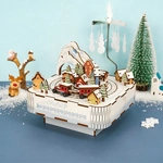 Конструктор 3D міні-будинок Tonecheer  Snow Train TQ058. Зображення №5