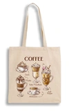 Екошопер BookOpt But first Coffee бежевий (BK4067). Изображение №1