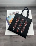 Екошопер BookOpt BK4113 Квіткова вишиванка чорний. Зображення №8