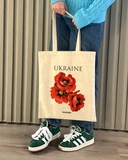 Екошопер на блискавці Bookopt Ukraine - Червоні маки (BK4053). Изображение №4