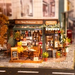 Конструктор 3D мини-домик Robotime Rolife Coffee&Bar DG167. Изображение №2