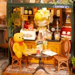 Конструктор 3D мини-домик Robotime Rolife Coffee&Bar DG167. Изображение №6