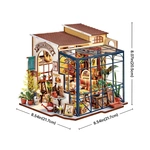 Конструктор 3D міні-будинок Robotime Rolife Emily’s Flower Shop DG145. Изображение №6 Конструктор 3D міні-будинок Robotime Rolife Emily’s Flower Shop DG145. Изображение №6