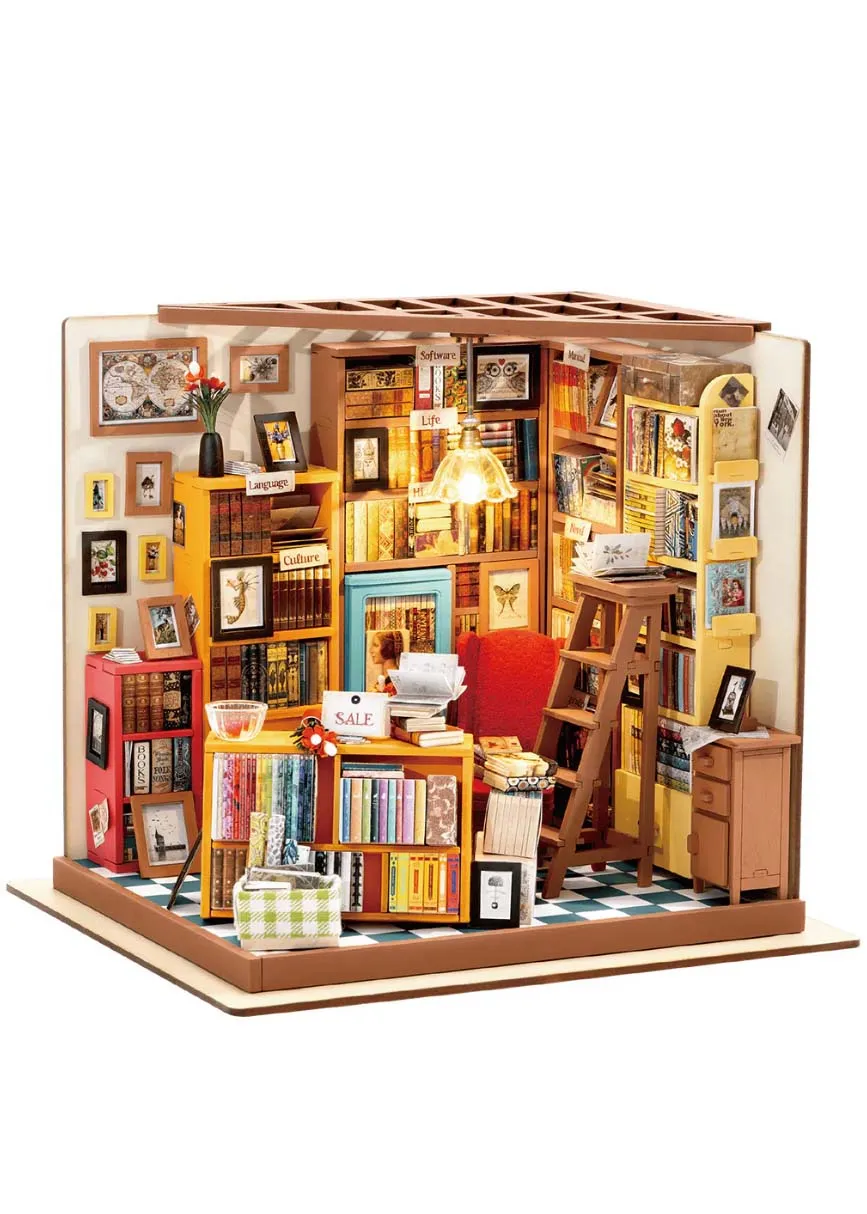 Конструктор 3D міні-будинок Corner Sam's Study DG102 Конструктор 3D міні-будинок Corner Sam's Study DG102