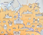 Моя Україна . Розкладна карта-розмальовка. Зображення №5 Моя Україна . Розкладна карта-розмальовка. Зображення №5