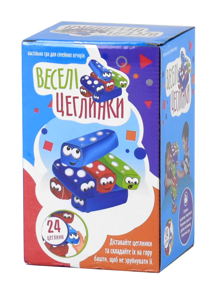 Настольная игра Веселые Кубики UKB-B 0040 (24) Fun Game 24 детали, на украинском языке, в коробке (96256) Настольная игра Веселые Кубики UKB-B 0040 (24) Fun Game 24 детали, на украинском языке, в коробке (96256)