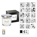 Ароматична свічка Bispol в скляному свічнику з металевою кришкою Fragranced Candle №2 (snp100-002). Зображення №5