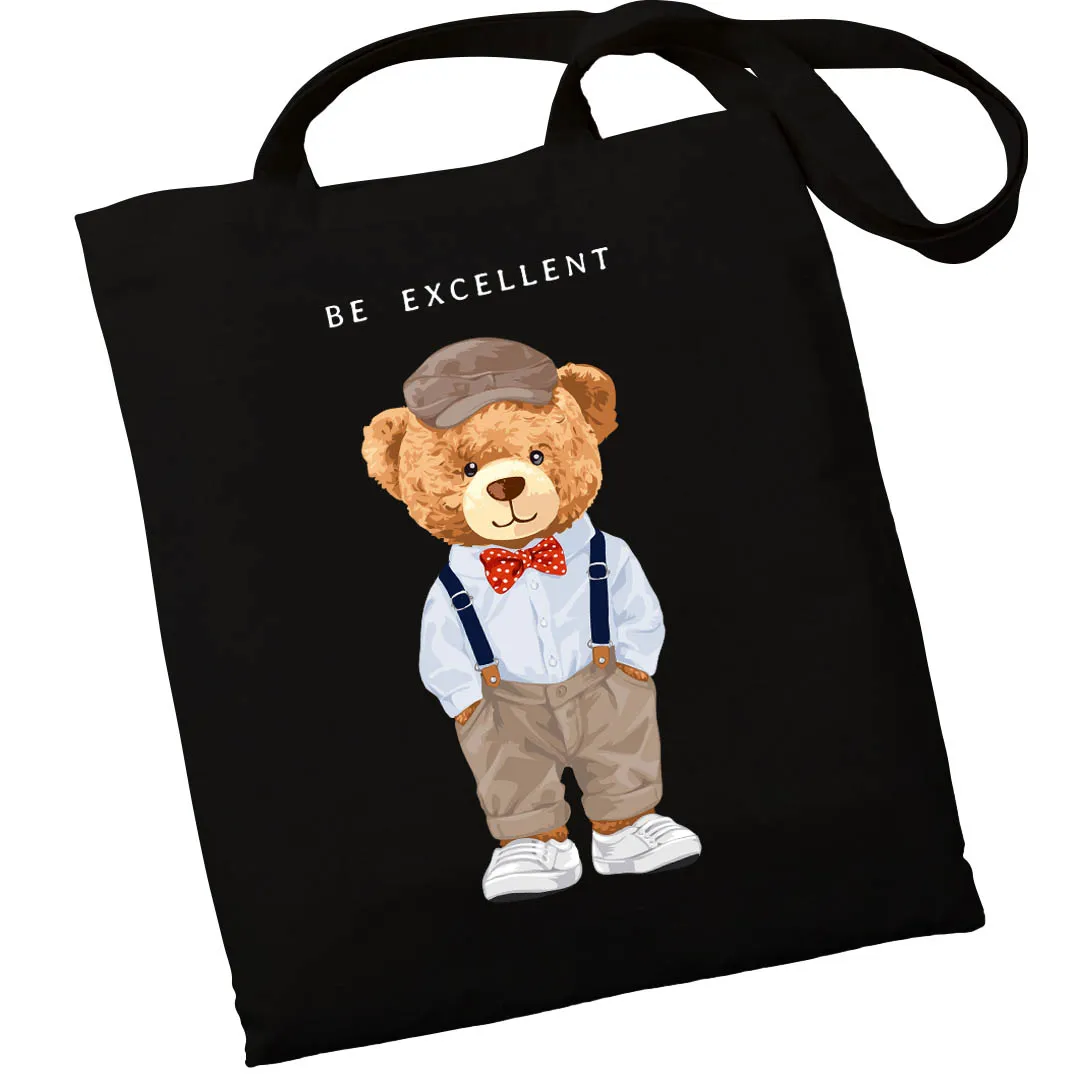 Экошопер Bookopt Teddy Bear - Be Excellent черный (ВК4057) Экошопер Bookopt Teddy Bear - Be Excellent черный (ВК4057)