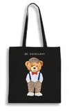 Экошопер Bookopt Teddy Bear - Be Excellent черный (ВК4057). Изображение №1 Экошопер Bookopt Teddy Bear - Be Excellent черный (ВК4057). Изображение №1