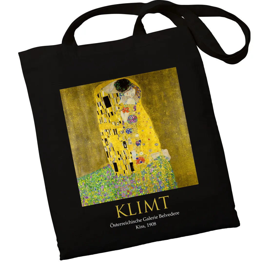 Экошопер Bookopt KLIMT - Поцелуй. Черный (ВК4064) Экошопер Bookopt KLIMT - Поцелуй. Черный (ВК4064)