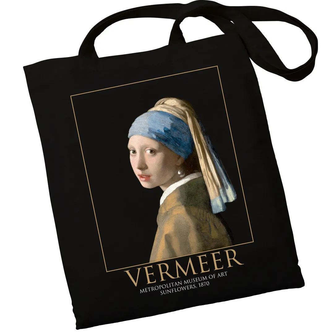 Экошопер BookOpt BK4074 VERMEER Девушка с жемчужной сережкой, черный Экошопер BookOpt BK4074 VERMEER Девушка с жемчужной сережкой, черный