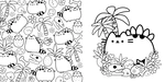 Розмальовка Pusheen. Зображення №2
