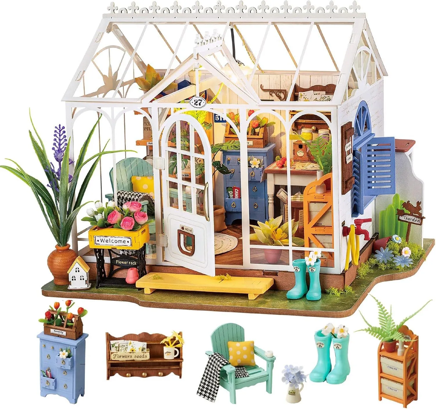 Конструктор 3D мини-домик Robotime Rolife Dreamy Garden House DG163 Конструктор 3D мини-домик Robotime Rolife Dreamy Garden House DG163
