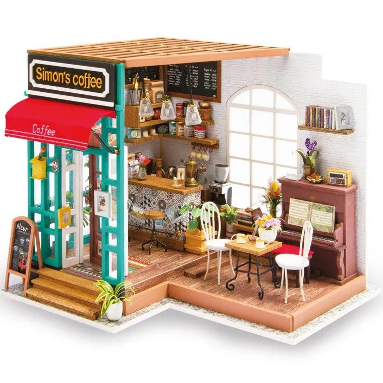 Конструктор 3D мини-домик Robotime Rolife Simon’s Coffee DG109 Конструктор 3D мини-домик Robotime Rolife Simon’s Coffee DG109