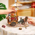 Дерев'яний 3D пазл Robotime Rolife Blossom Cart TGS03. Изображение №1