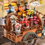 Дерев'яний 3D пазл Robotime Rolife Blossom Cart TGS03. Изображение №2
