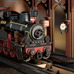 Дерев'яний 3D пазл Robotime Rolife Steam Journey TGS01. Изображение №3